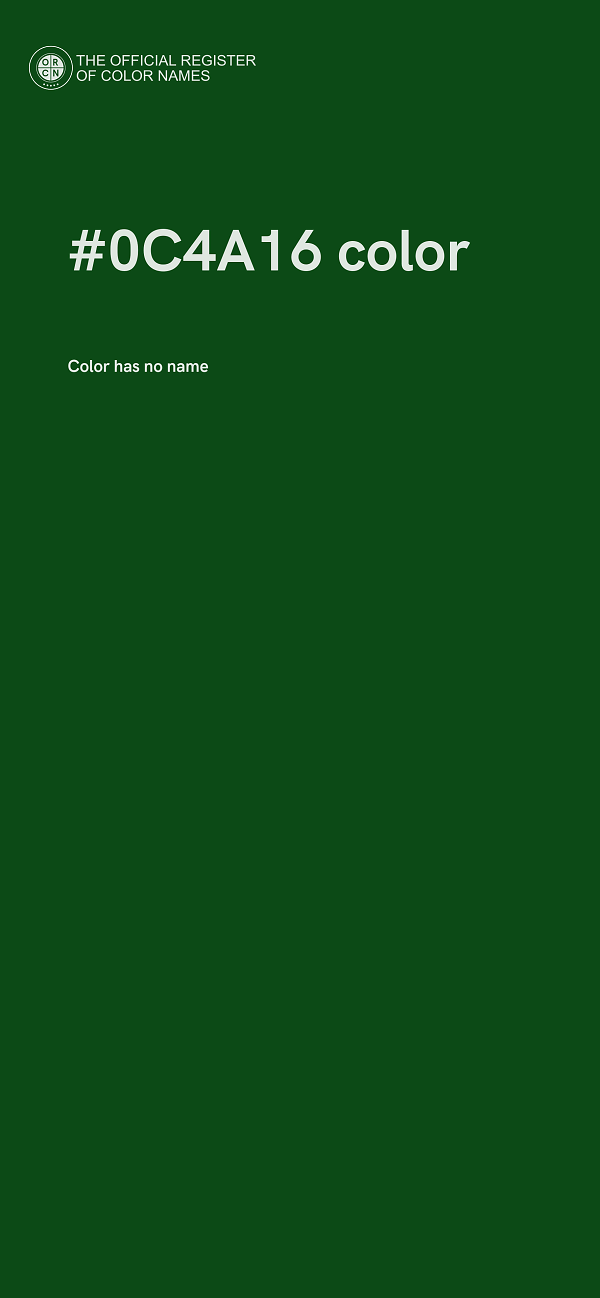 #0C4A16 color image