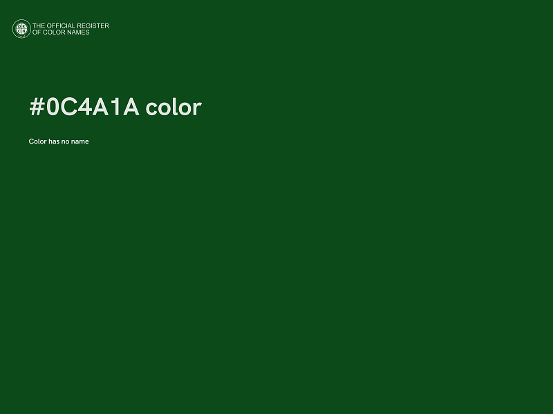 #0C4A1A color image