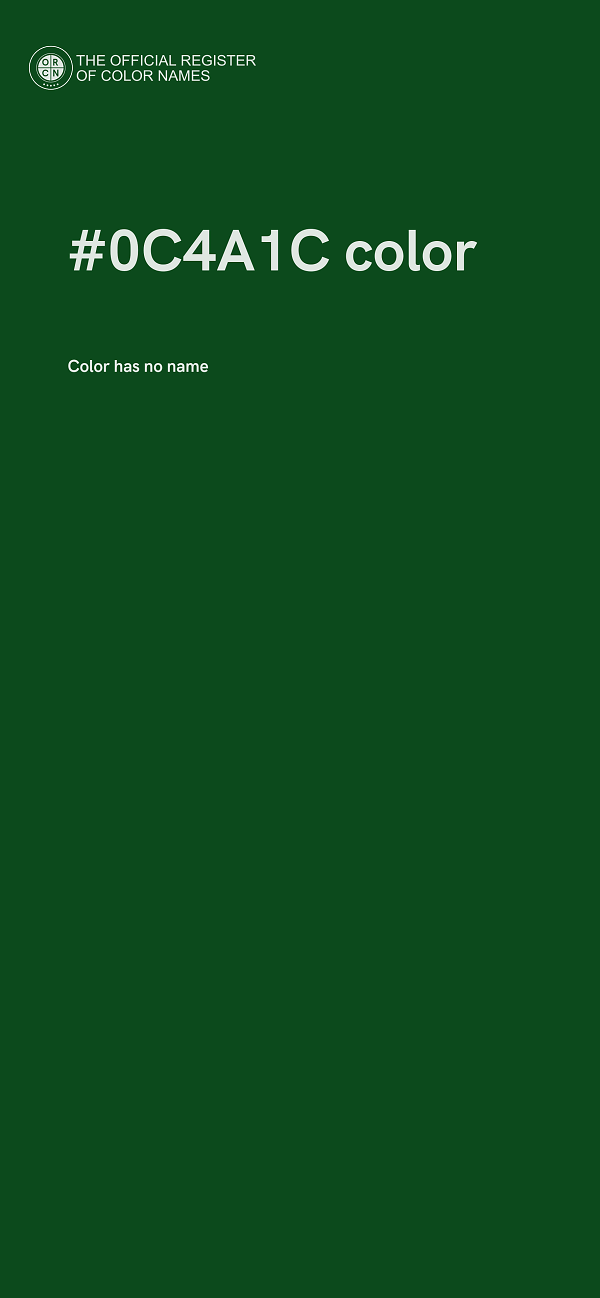 #0C4A1C color image