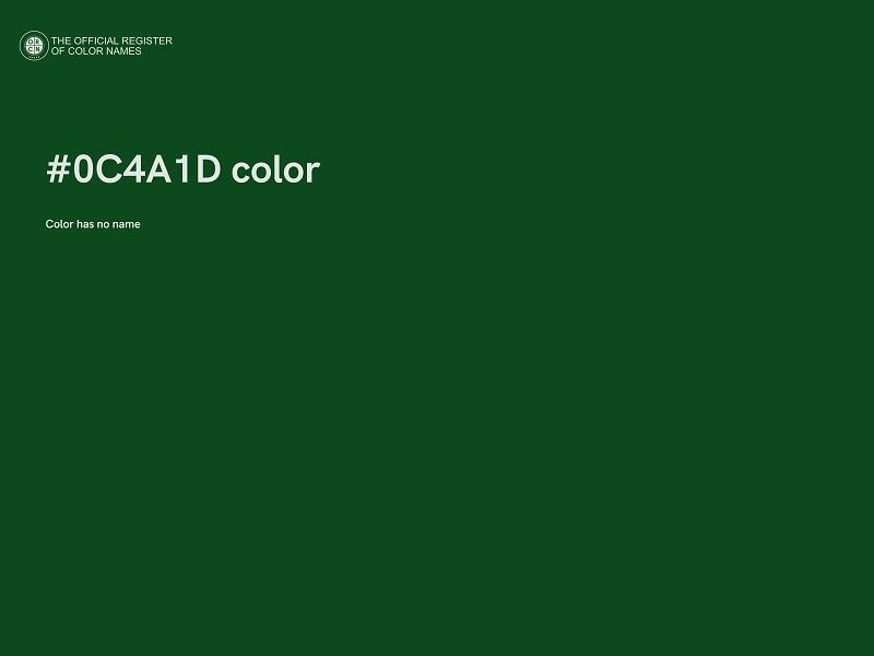 #0C4A1D color image