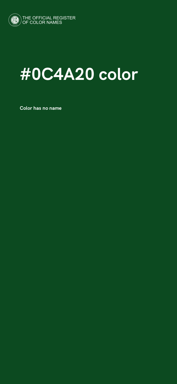 #0C4A20 color image