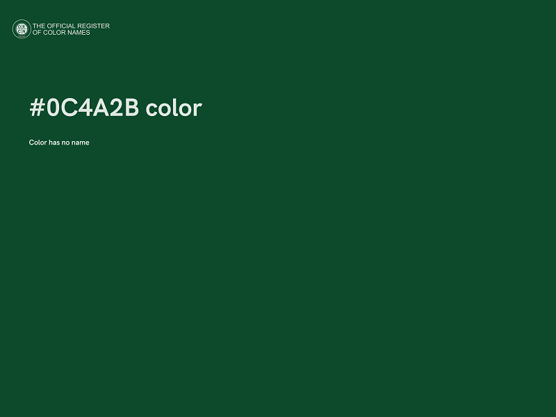 #0C4A2B color image