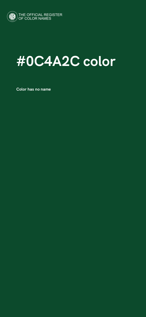 #0C4A2C color image