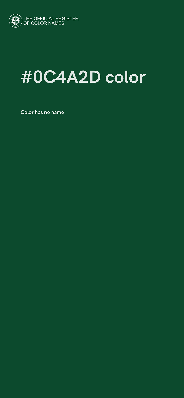 #0C4A2D color image