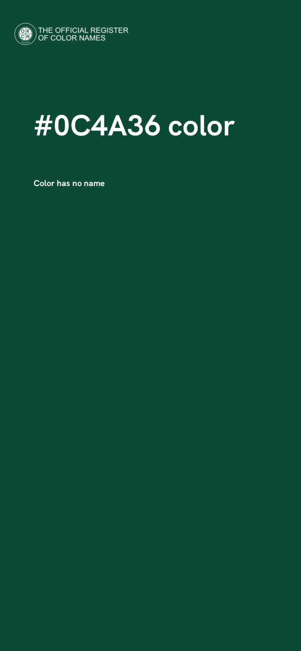 #0C4A36 color image