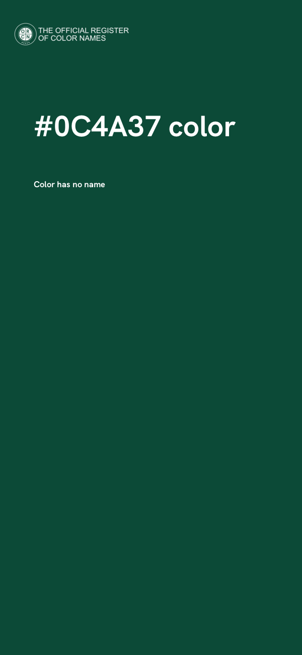 #0C4A37 color image
