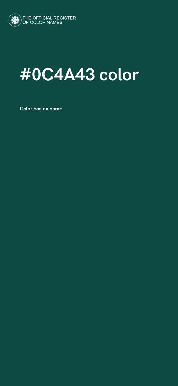 #0C4A43 color image