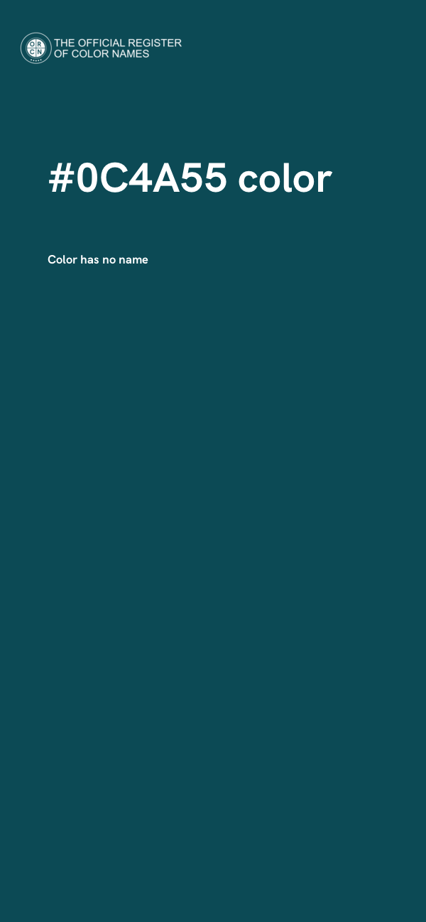 #0C4A55 color image
