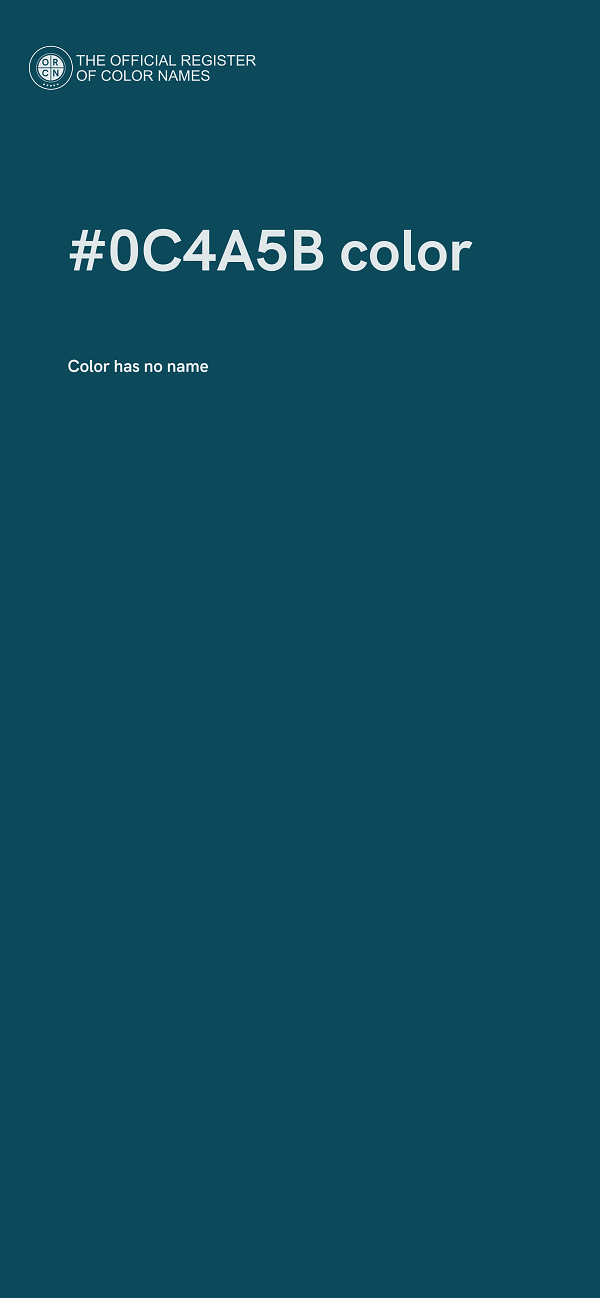 #0C4A5B color image