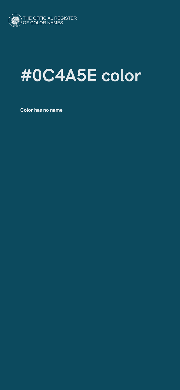 #0C4A5E color image
