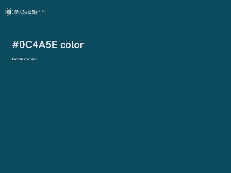 #0C4A5E color image