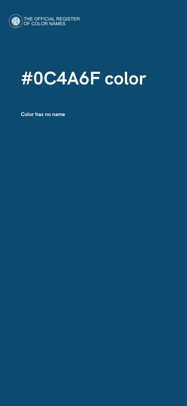 #0C4A6F color image