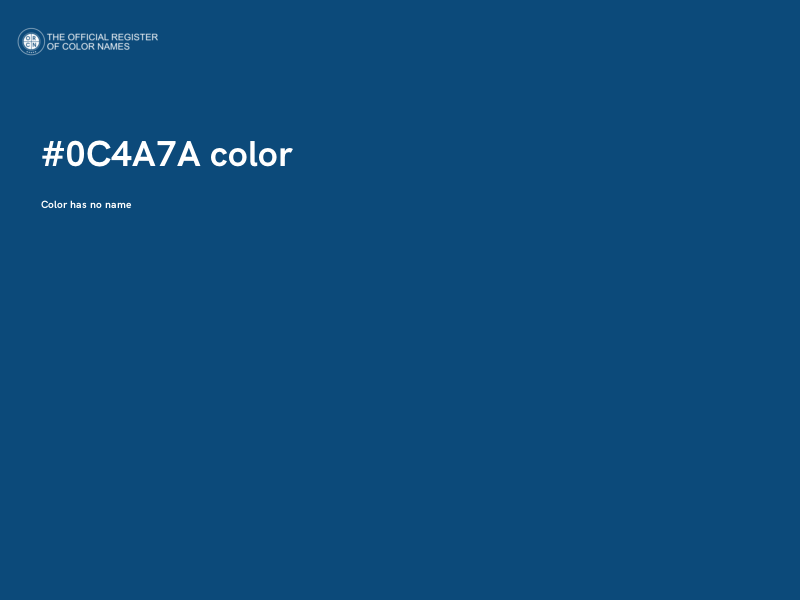 #0C4A7A color image