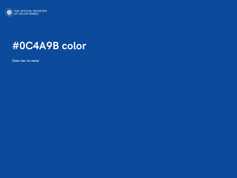 #0C4A9B color image