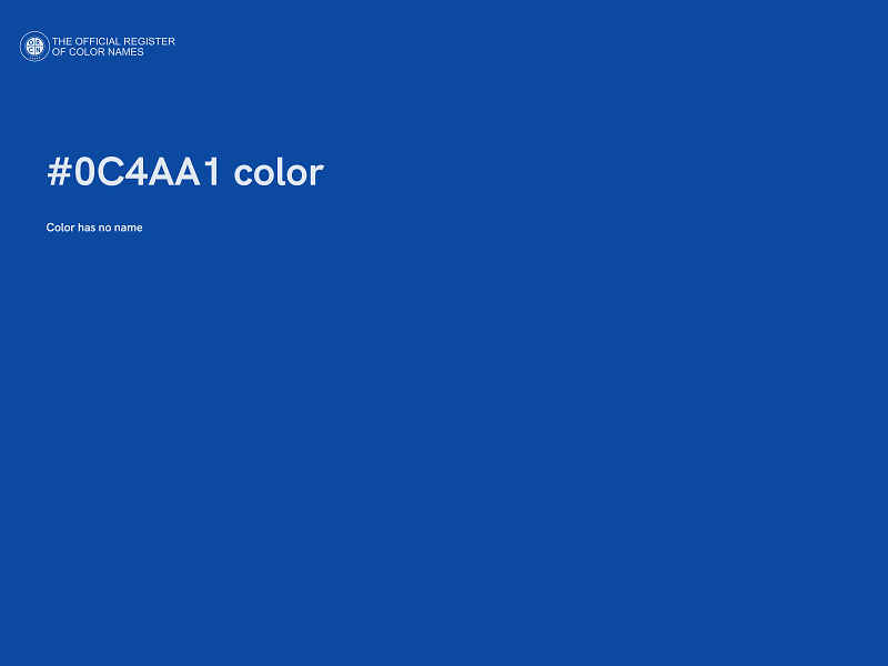 #0C4AA1 color image