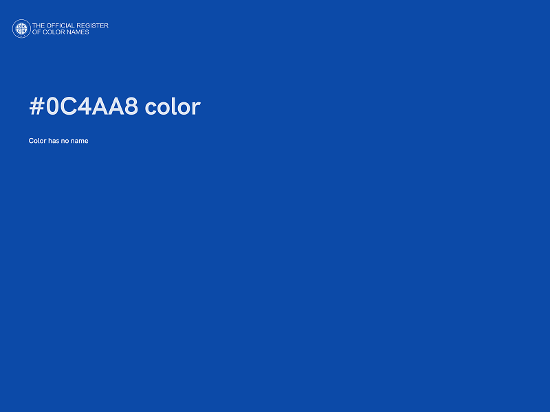 #0C4AA8 color image