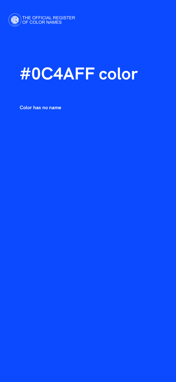 #0C4AFF color image
