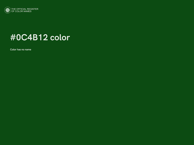 #0C4B12 color image