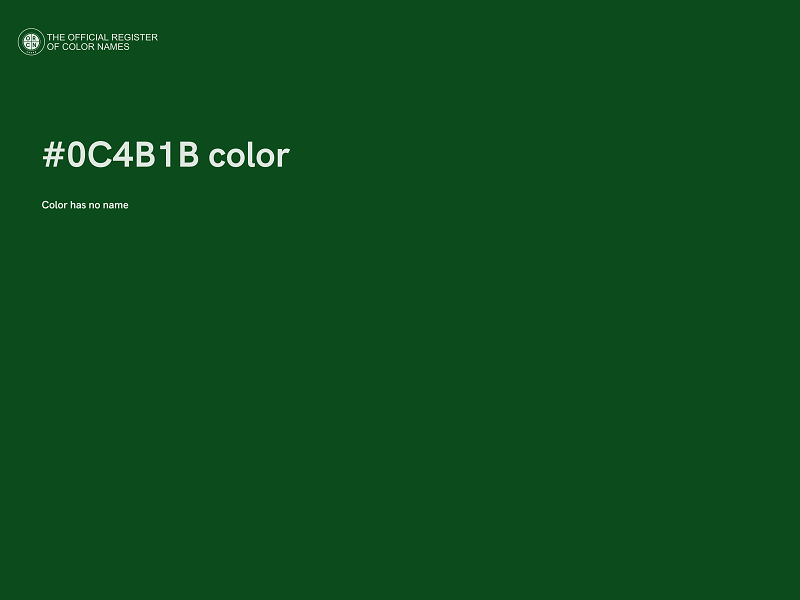 #0C4B1B color image