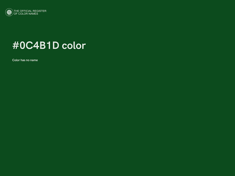 #0C4B1D color image