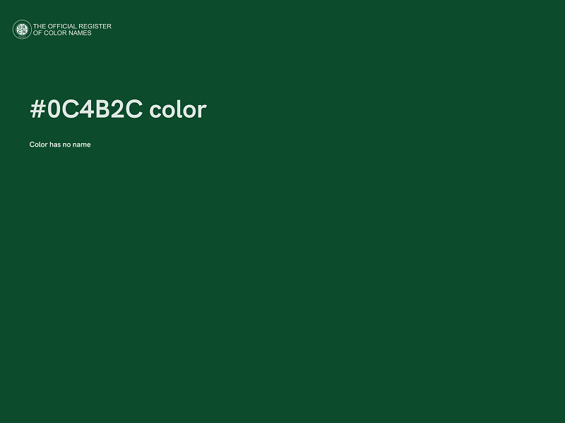 #0C4B2C color image