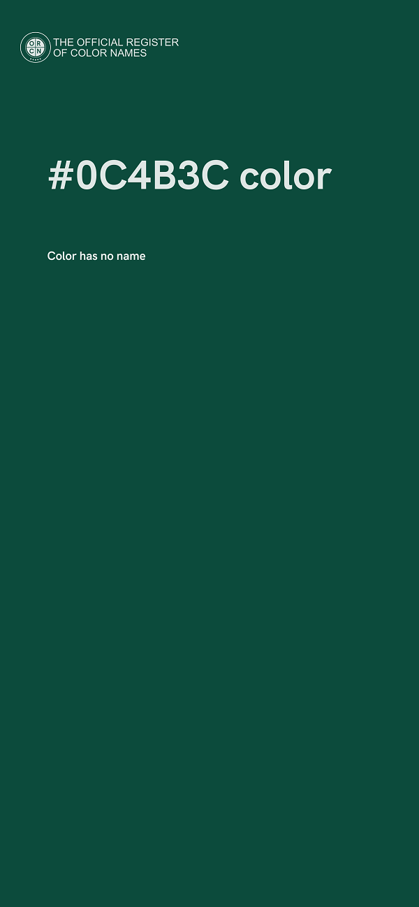 #0C4B3C color image