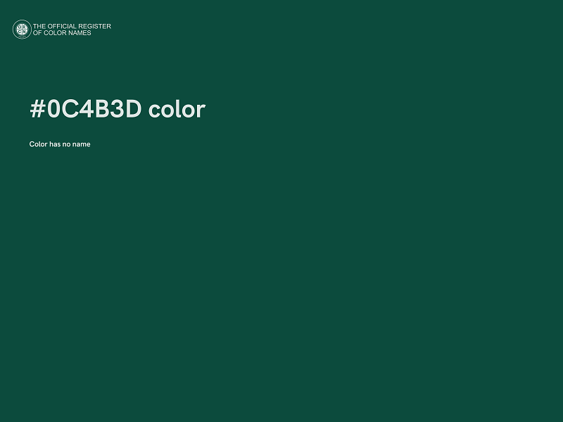 #0C4B3D color image