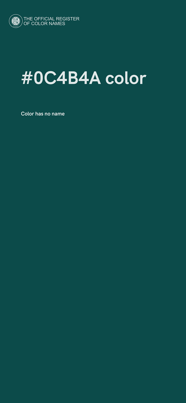 #0C4B4A color image