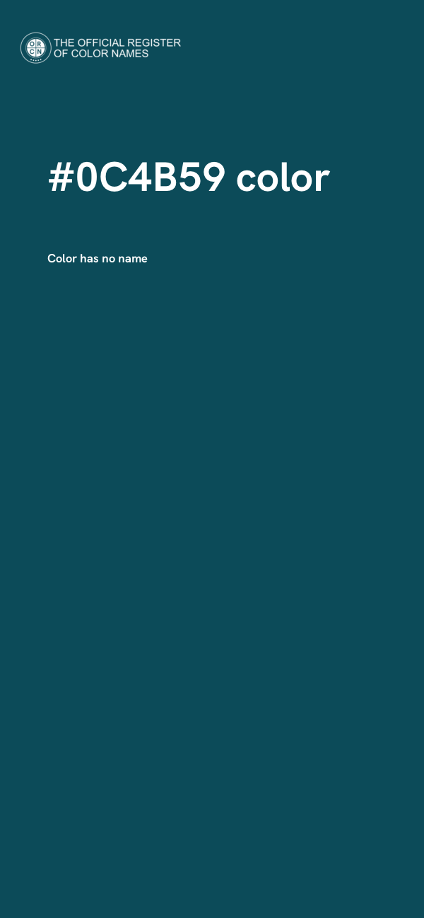 #0C4B59 color image