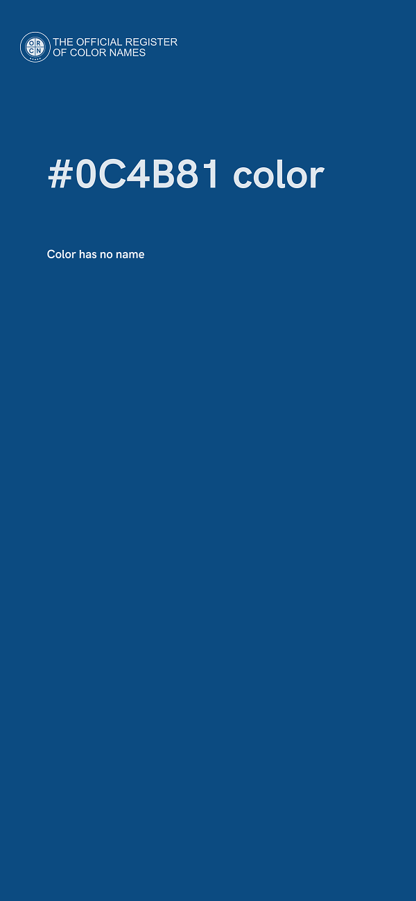 #0C4B81 color image
