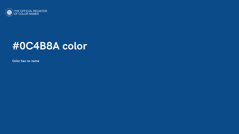 #0C4B8A color image