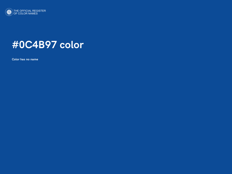 #0C4B97 color image