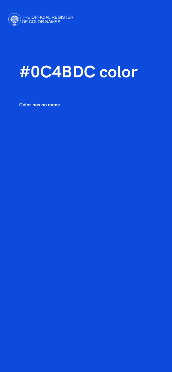 #0C4BDC color image