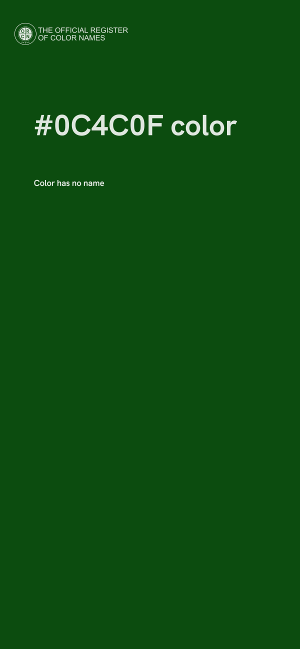 #0C4C0F color image