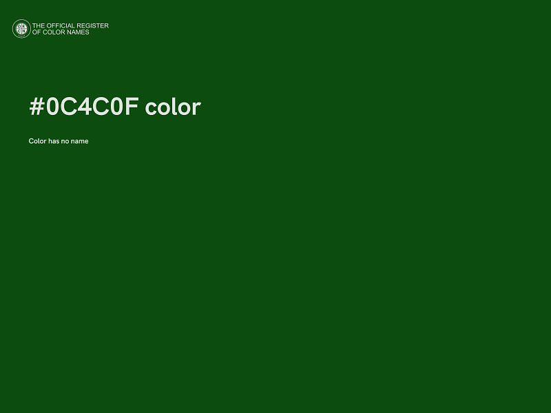 #0C4C0F color image