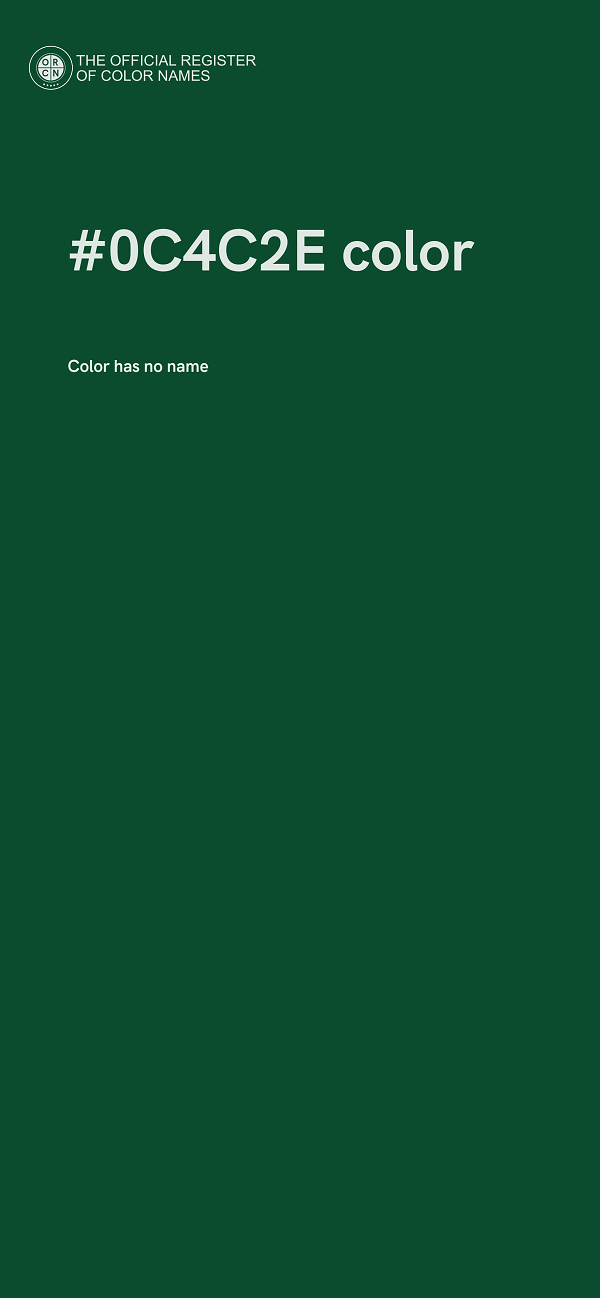 #0C4C2E color image