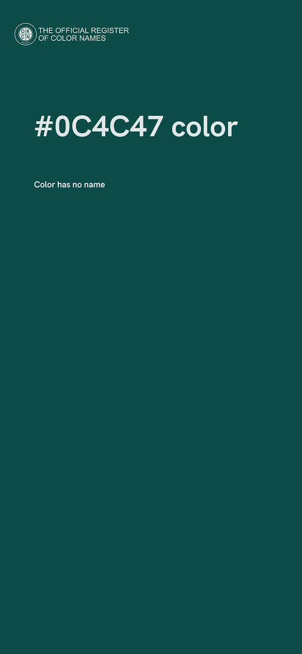 #0C4C47 color image