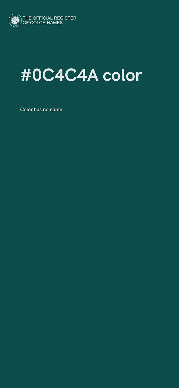 #0C4C4A color image