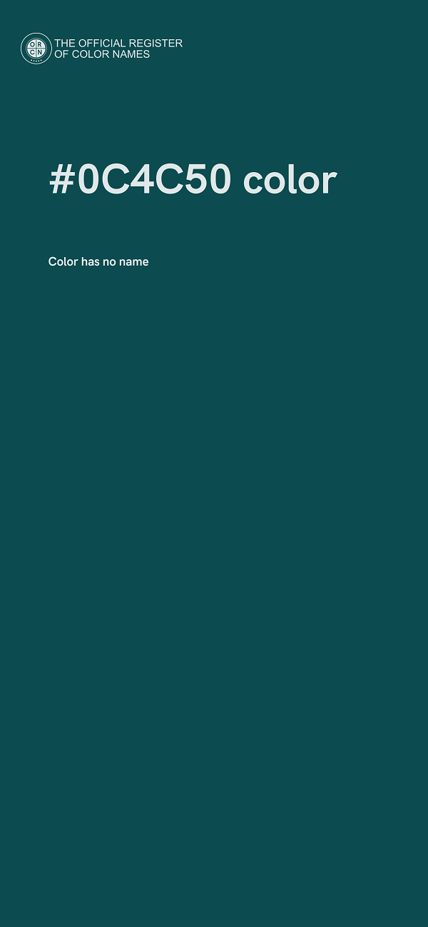 #0C4C50 color image