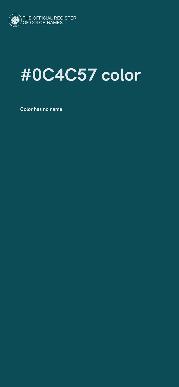 #0C4C57 color image
