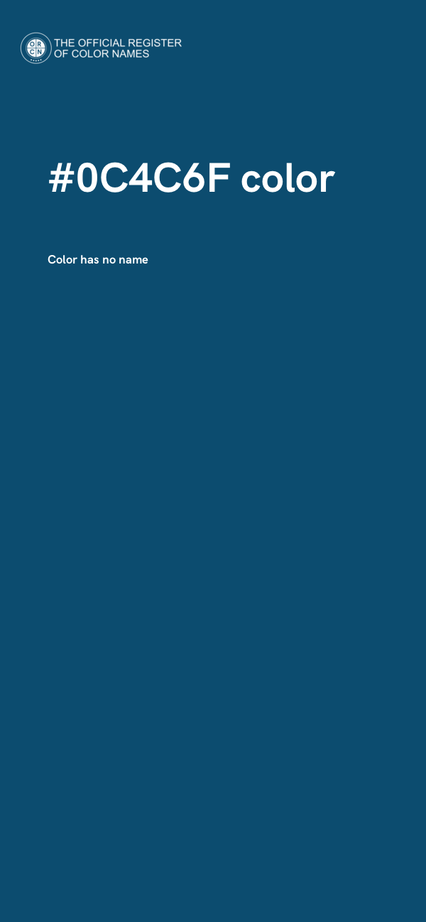 #0C4C6F color image