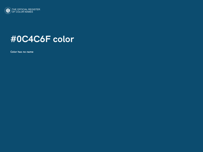 #0C4C6F color image