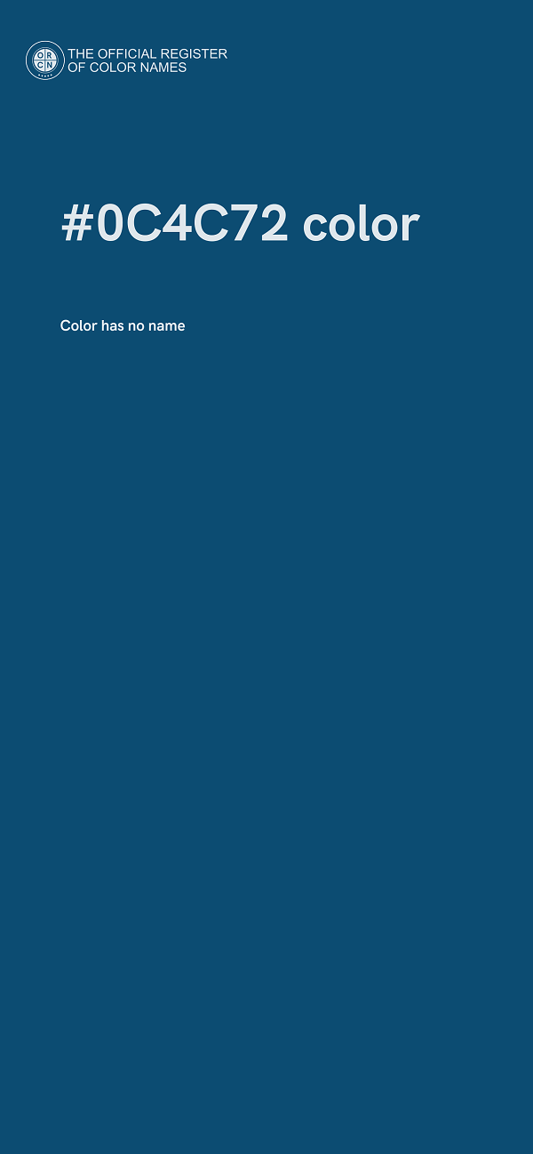 #0C4C72 color image