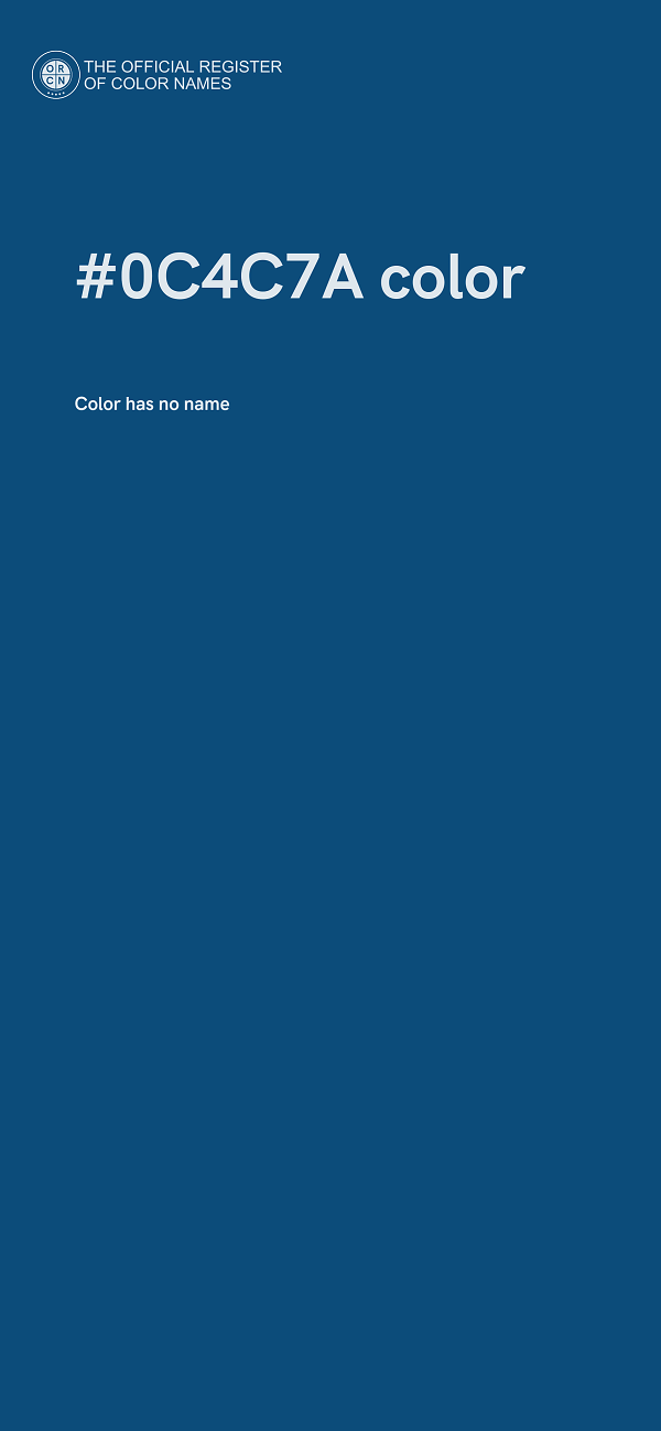 #0C4C7A color image