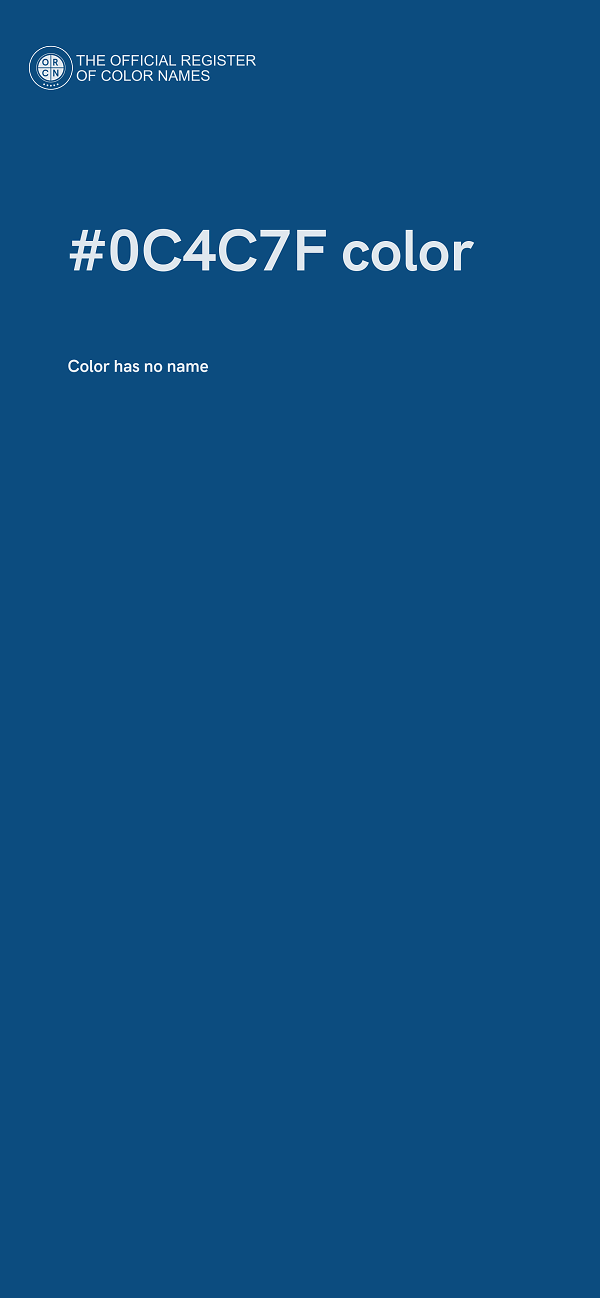 #0C4C7F color image