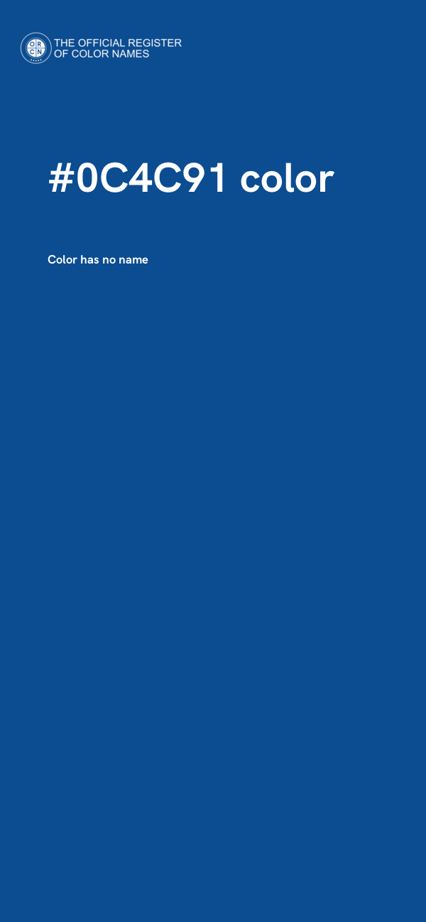 #0C4C91 color image