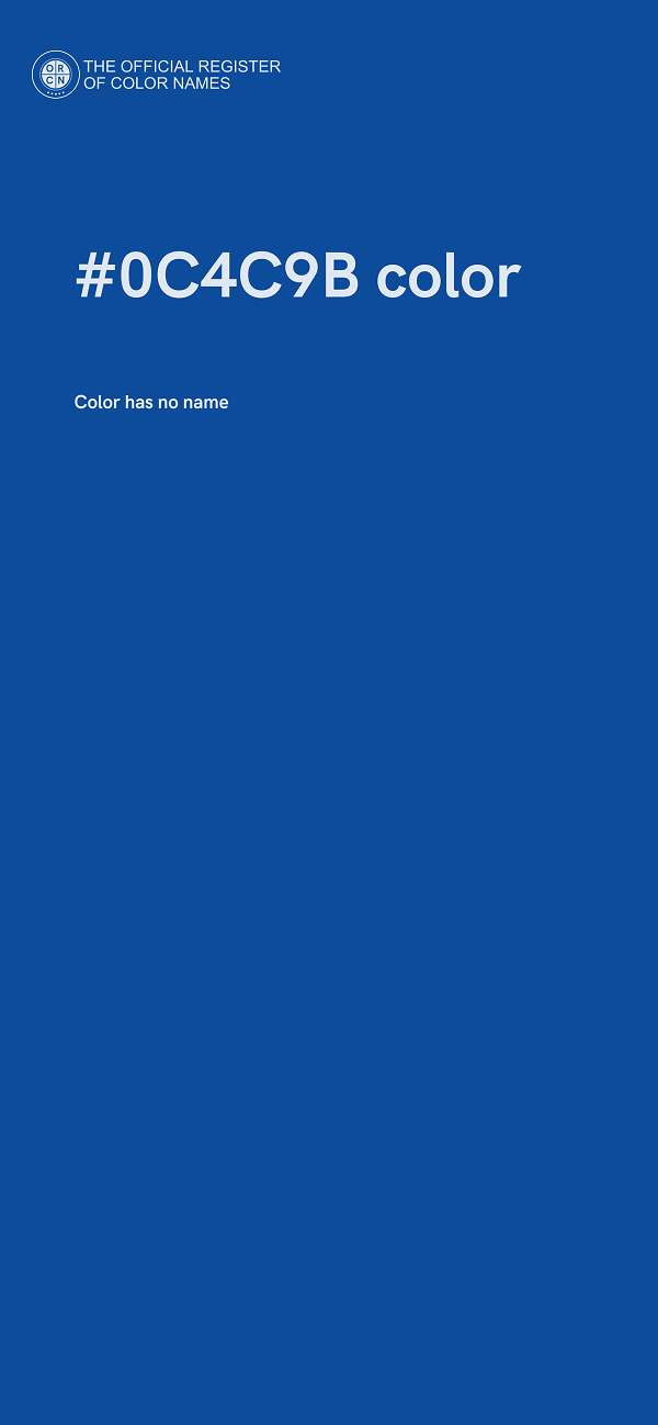#0C4C9B color image