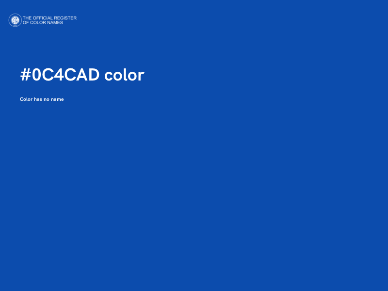 #0C4CAD color image