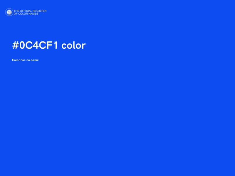 #0C4CF1 color image