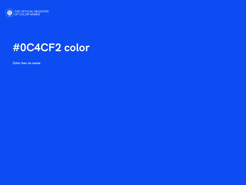#0C4CF2 color image